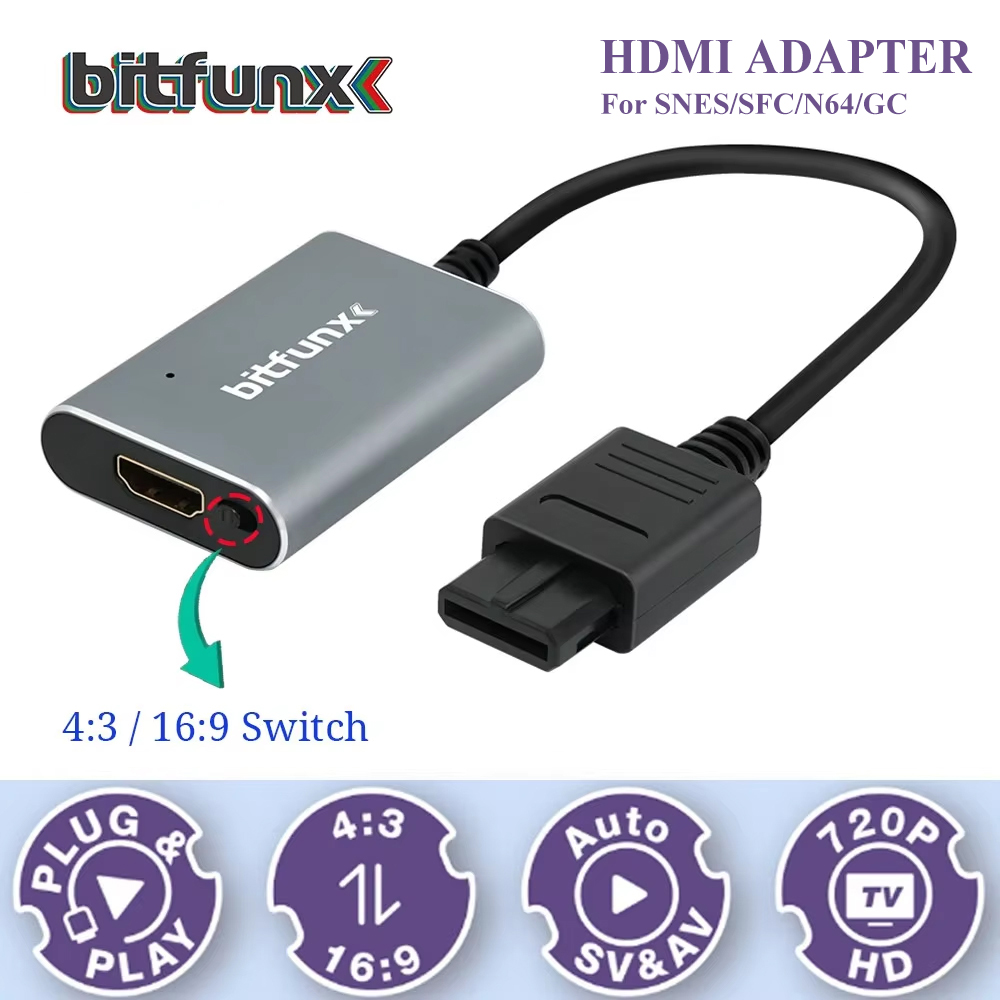 Gaming Console For Tv - Bitfunx 720P Svideo / AV To