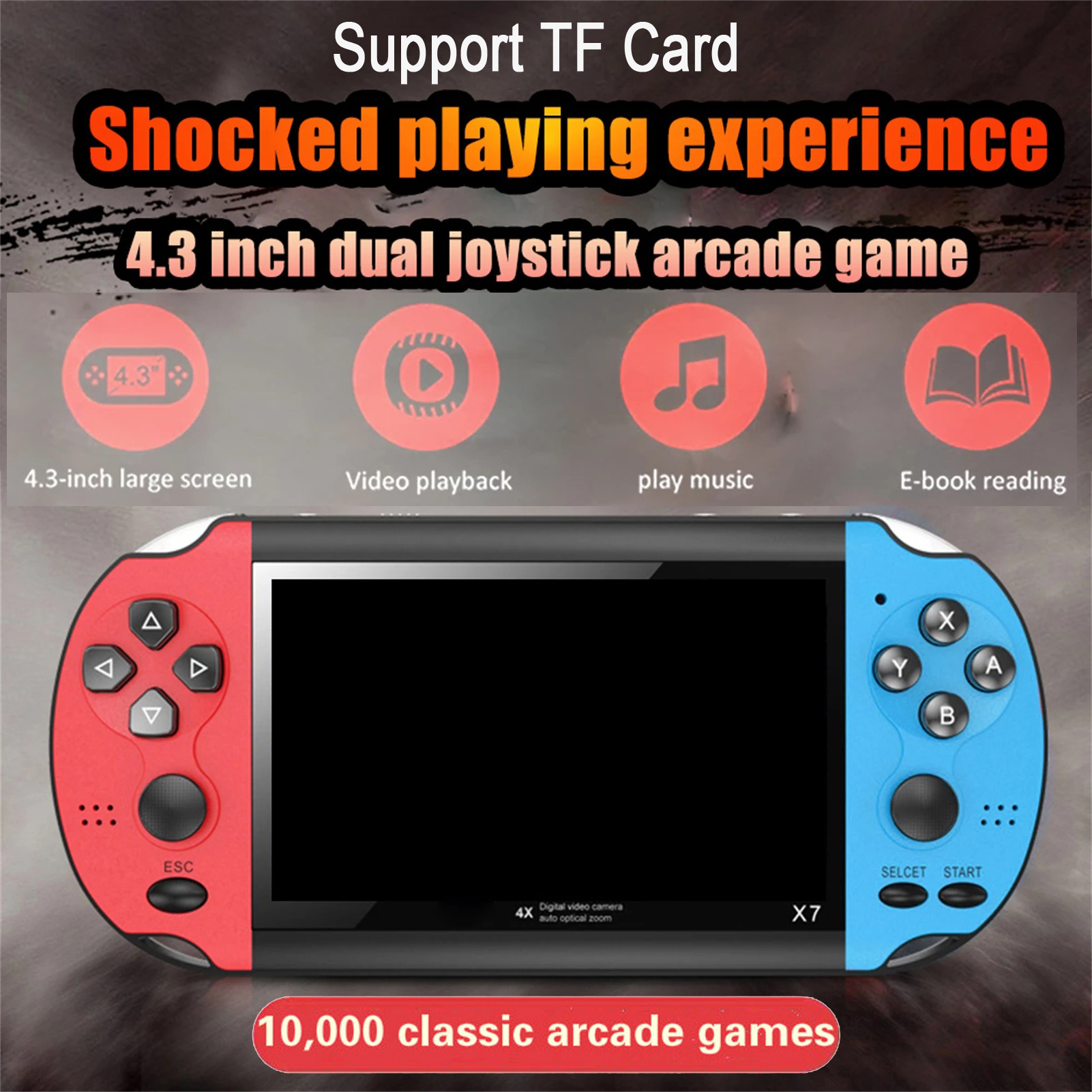 Gaming Console Old School - Retro Video Game Console Portable Handheld