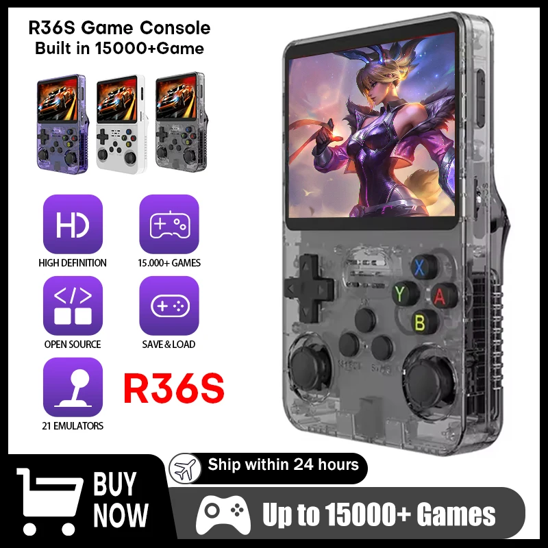 Gaming Console Linux - R36S Retro Handheld Video Game Console