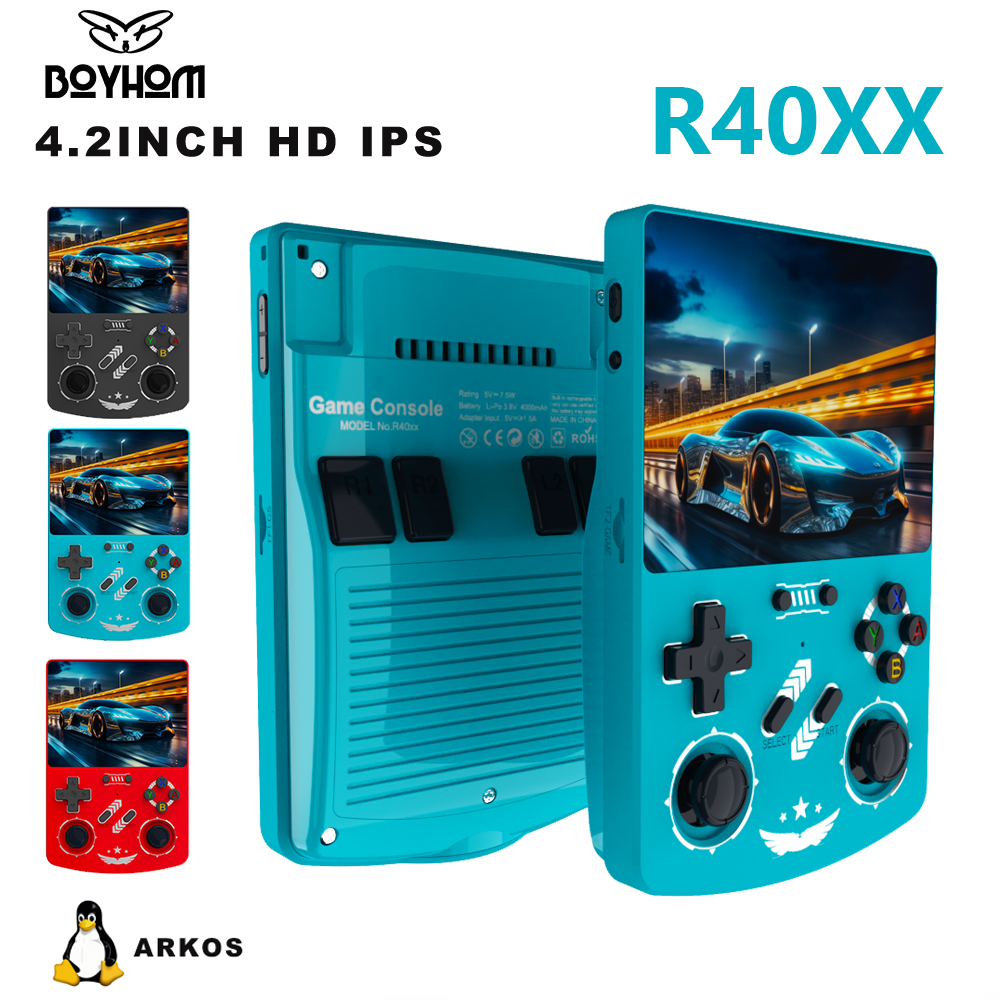 Gaming Console Linux - BOYHOM R40XX Handheld Game Console -