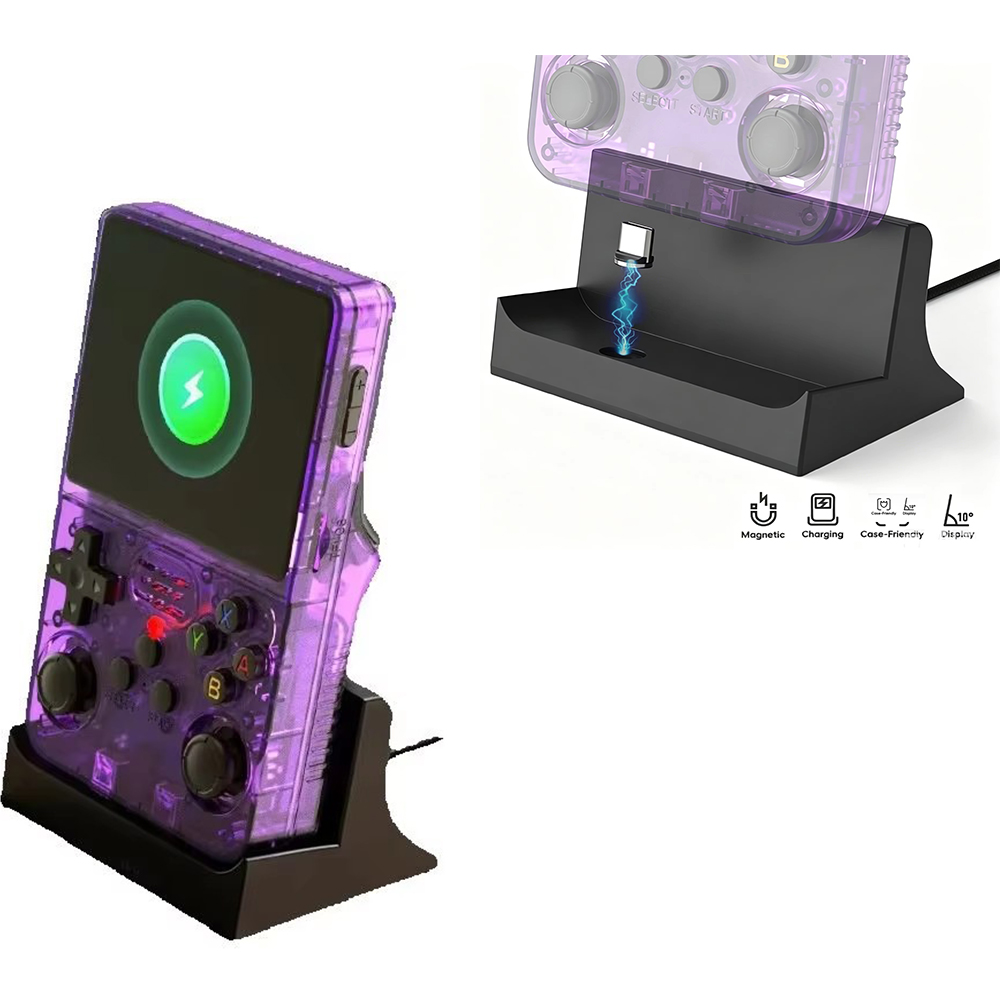 Gaming Console R36S - Magnetic Charging Dock Station for R36S