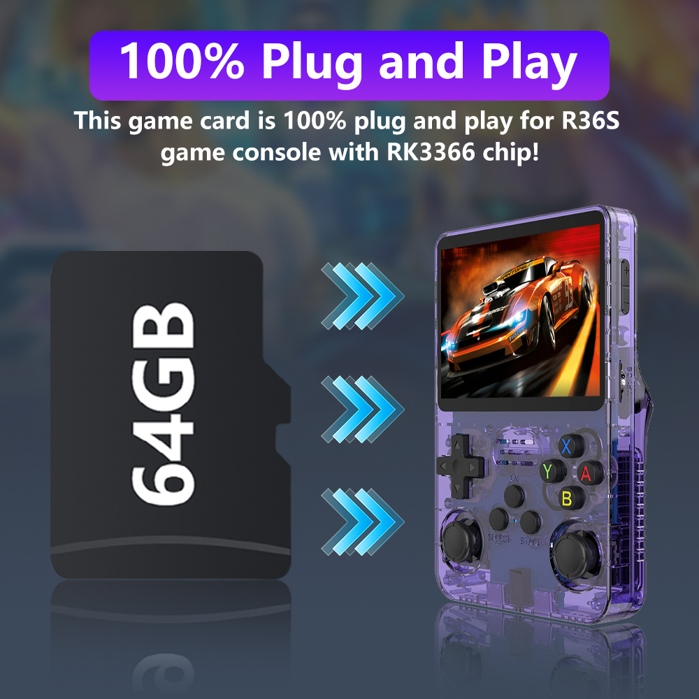 64GB Game Card for R36S Retro  - Gaming Console R36S のレビューと価格