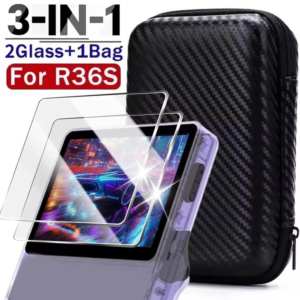3 IN 1 Carrying Storage Case w - Gaming Console R36S のレビューと価格
