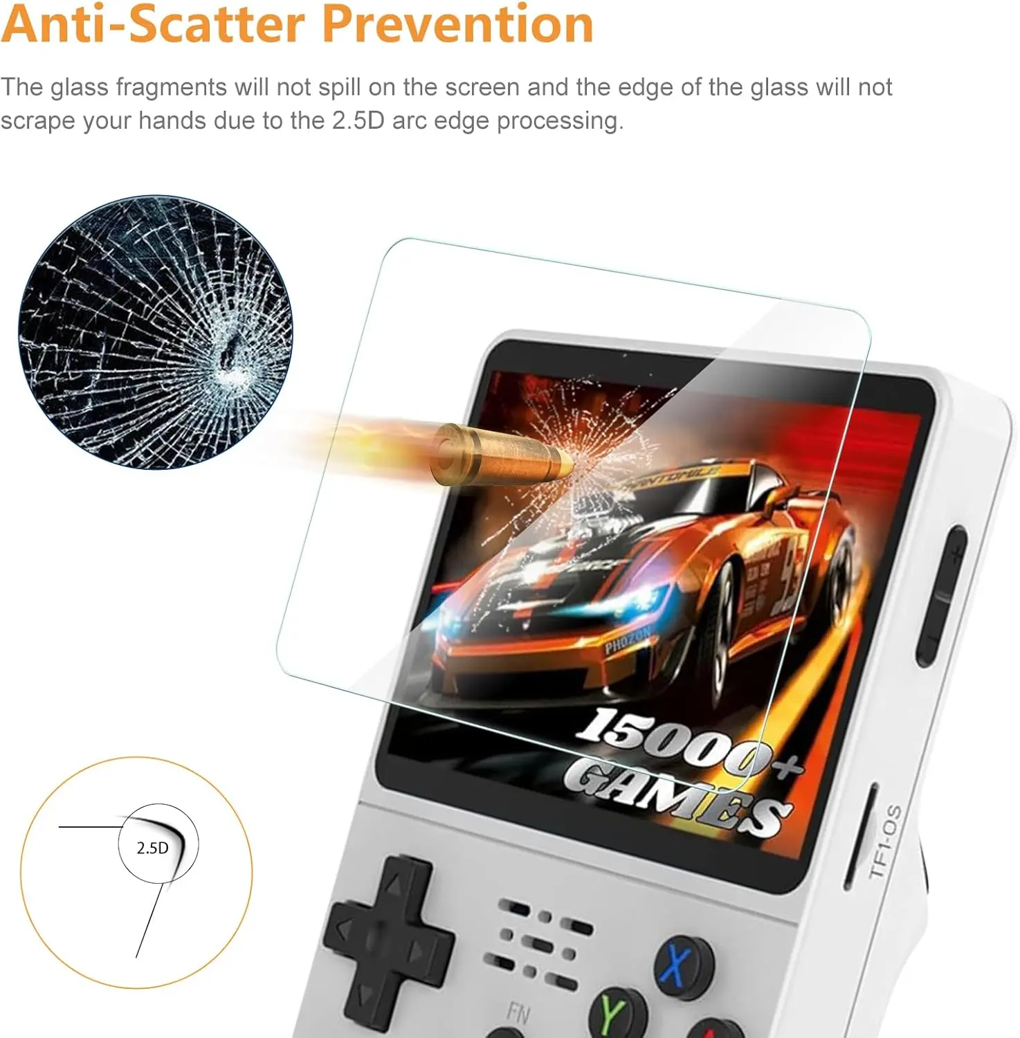 4 IN 1 Case+Glass for R36S Gam - Gaming Console R36S のレビューと価格
