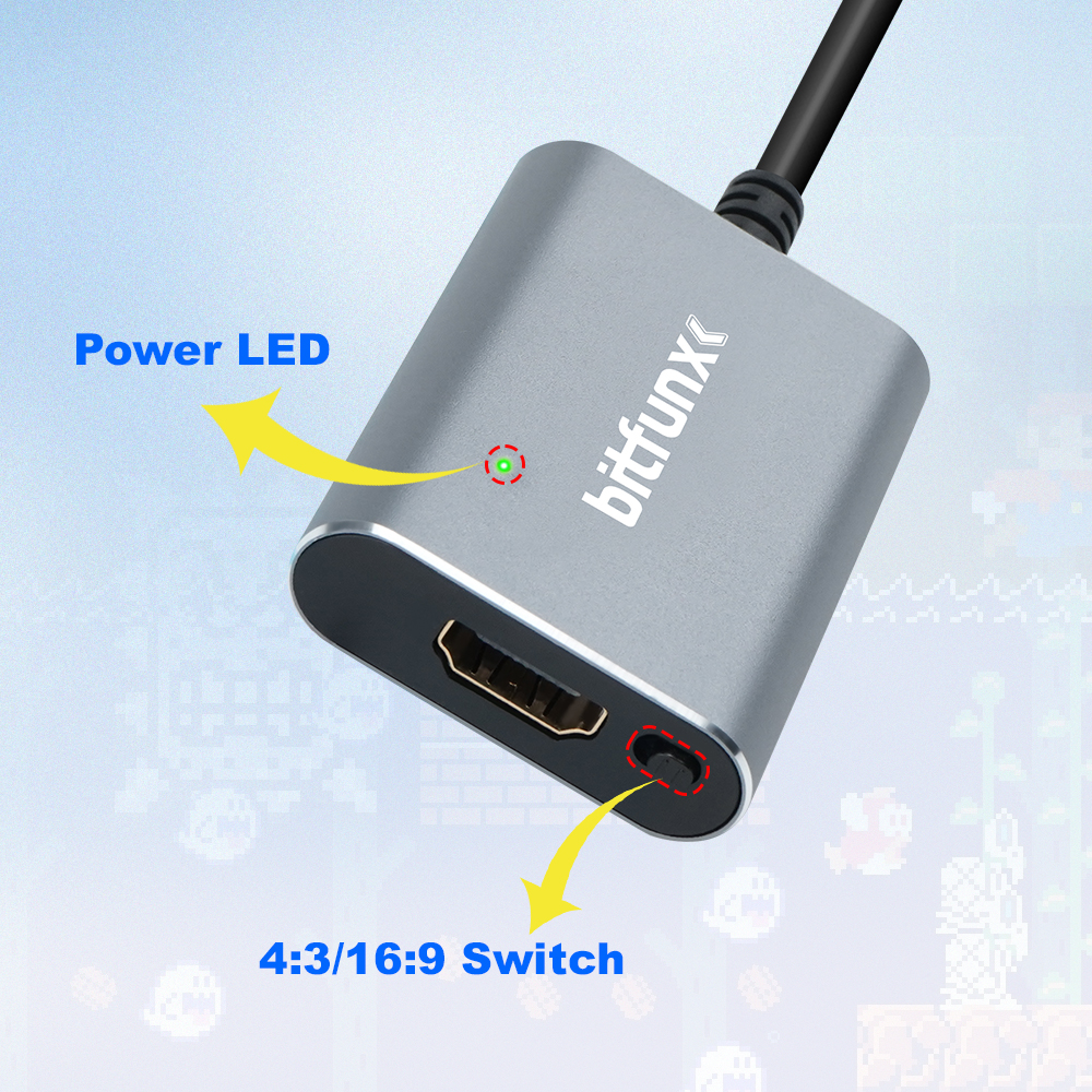 Bitfunx 720P Svideo / AV To HD - Gaming Console For Tv のレビューと価格