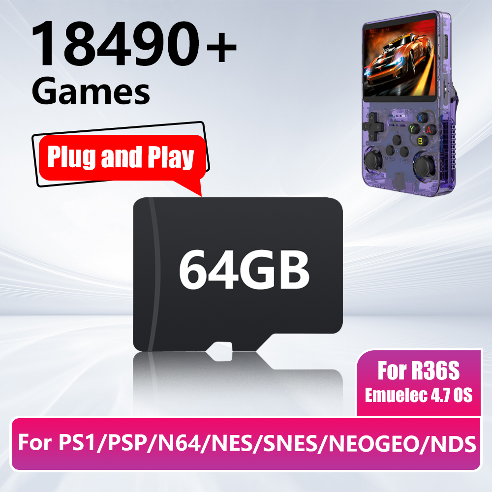 64GB Game Card for R36S Game C - Gaming Console R36S のレビューと価格