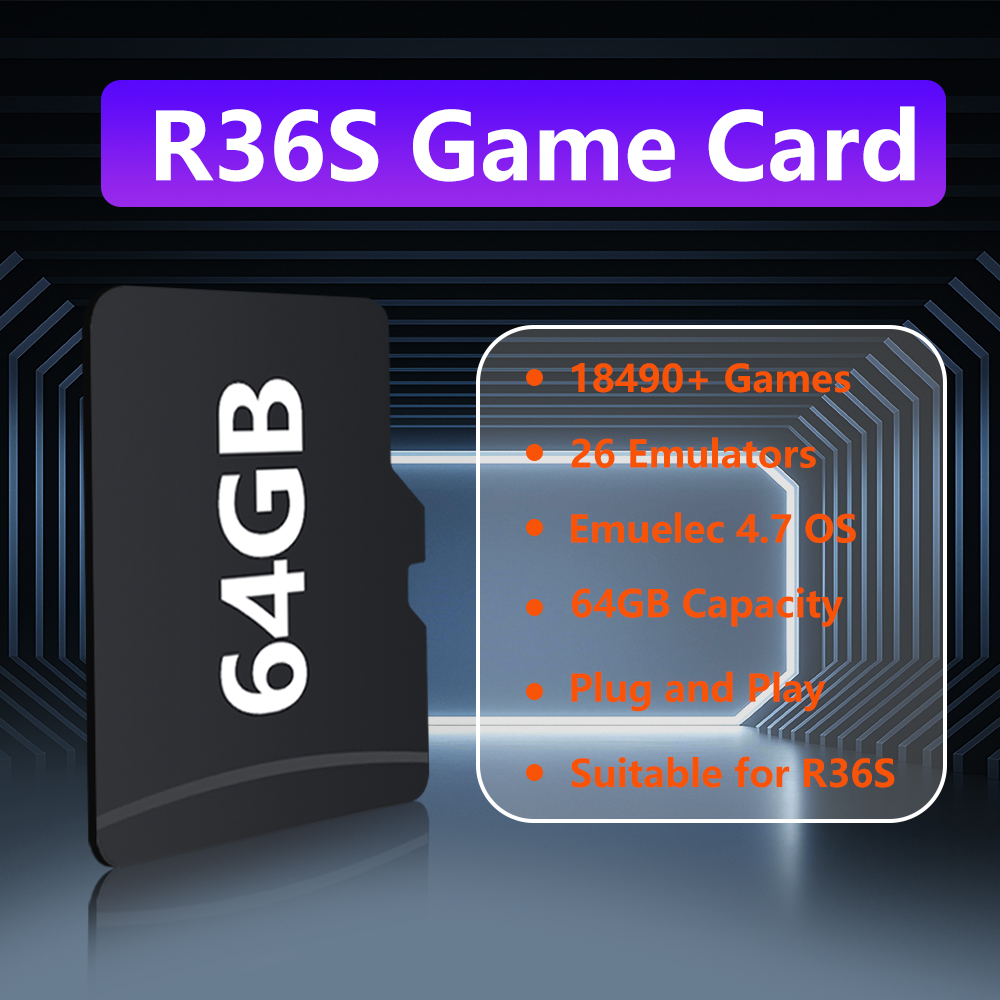 64GB Game Card for R36S Game C - Gaming Console R36S のレビューと価格