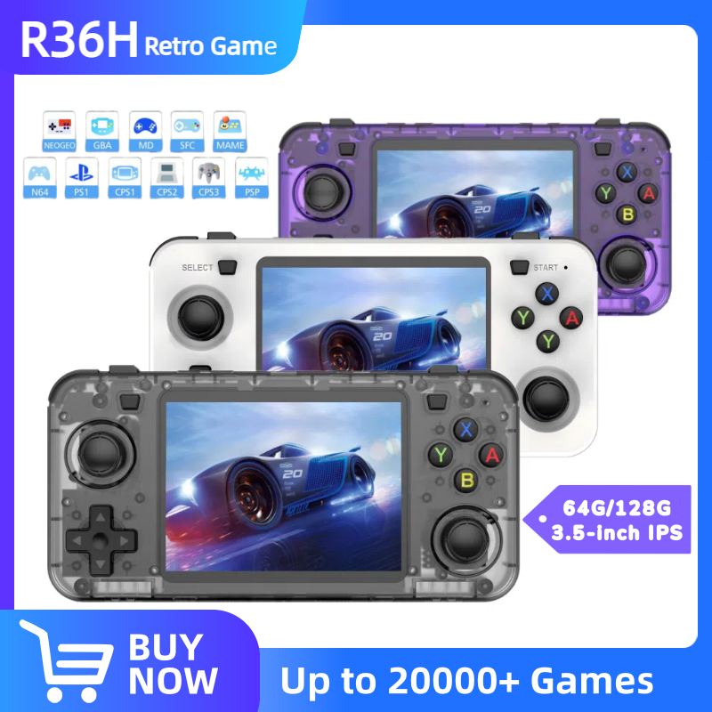 R36H Retro Handheld Video Game - Gaming Console Linux のレビューと価格