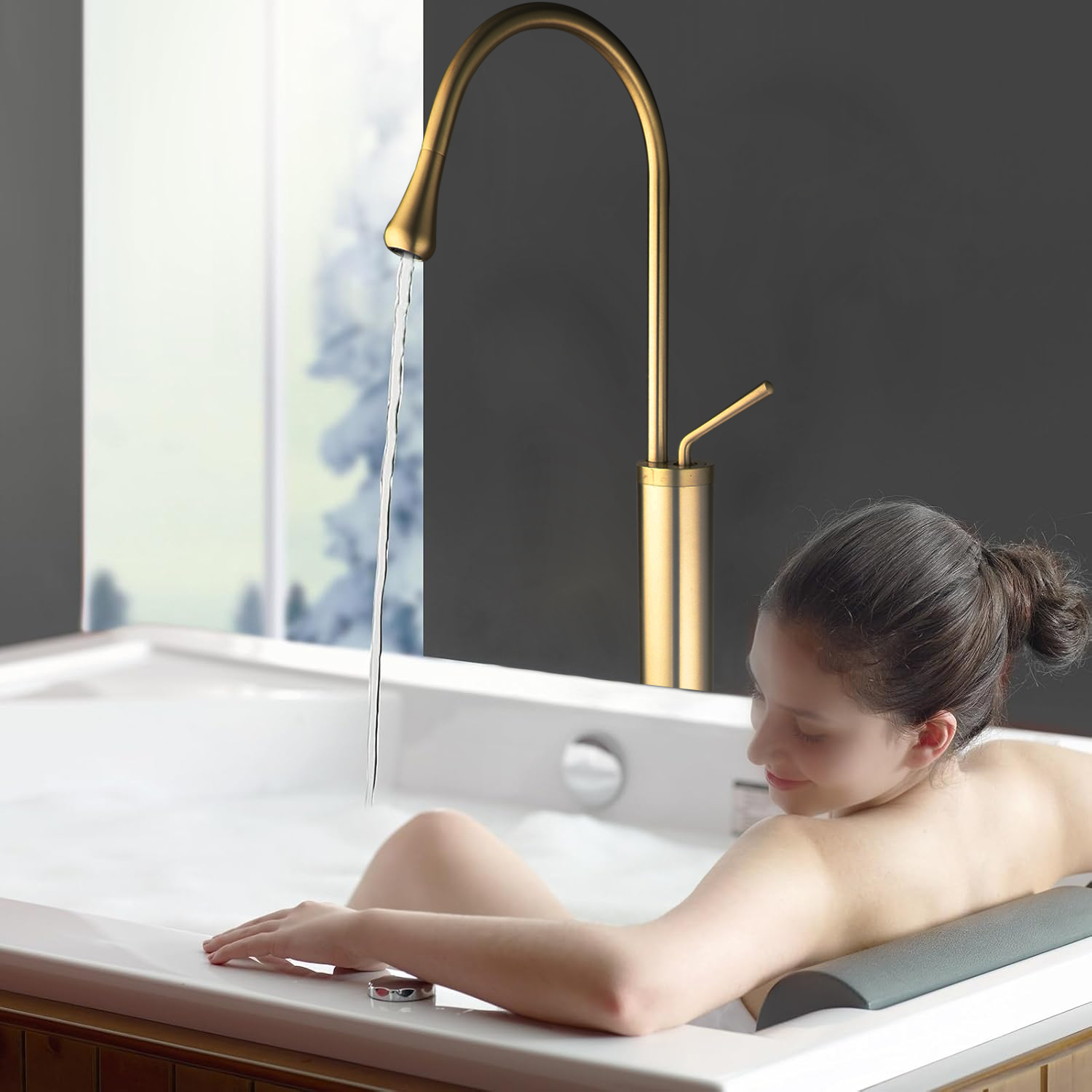 ZAPPO Freestanding Tub Filler  - Controller Stand Holder のレビューと価格