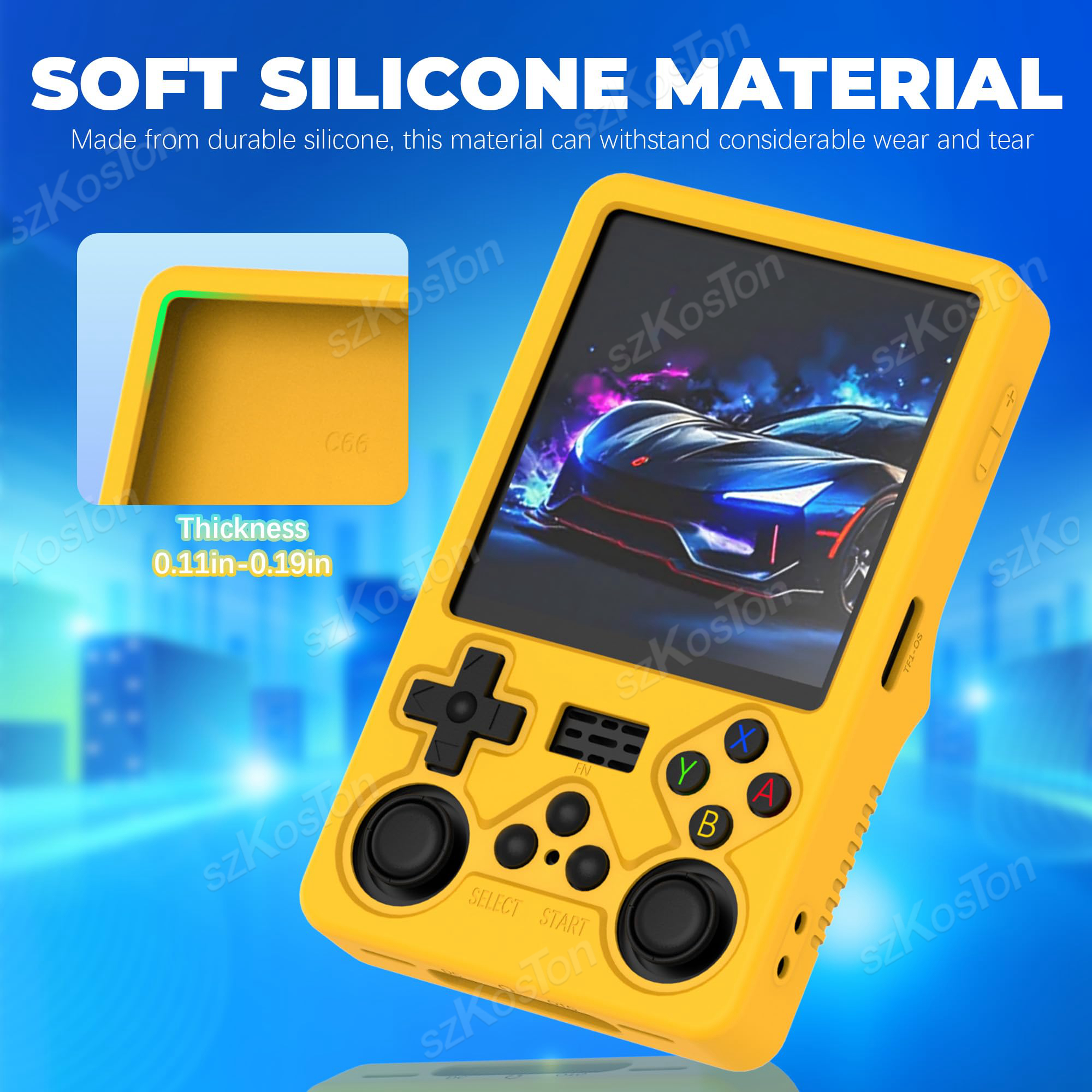 Silicone Protective Cover For  - Gaming Console R36S のレビューと価格