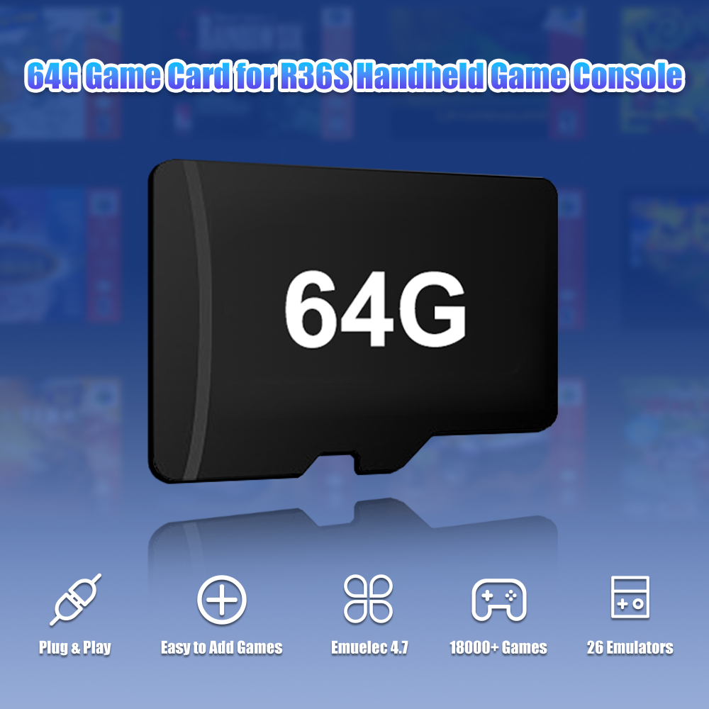 64G Game TF Card for R36S Vide - Gaming Console R36S のレビューと価格