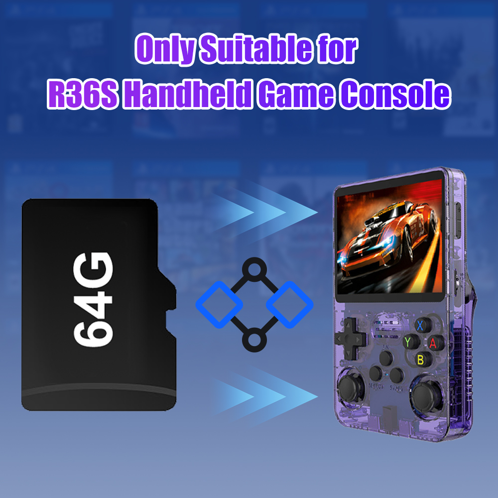 64G Game TF Card for R36S Vide - Gaming Console R36S のレビューと価格