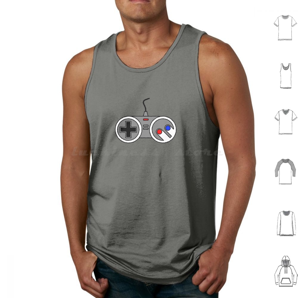 Joypad Tank Tops Vest Sleevele - Gaming Console Old School のレビューと価格