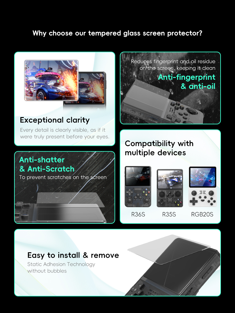 DATA FROG Tempered Glass Scree - Gaming Console R36S のレビューと価格