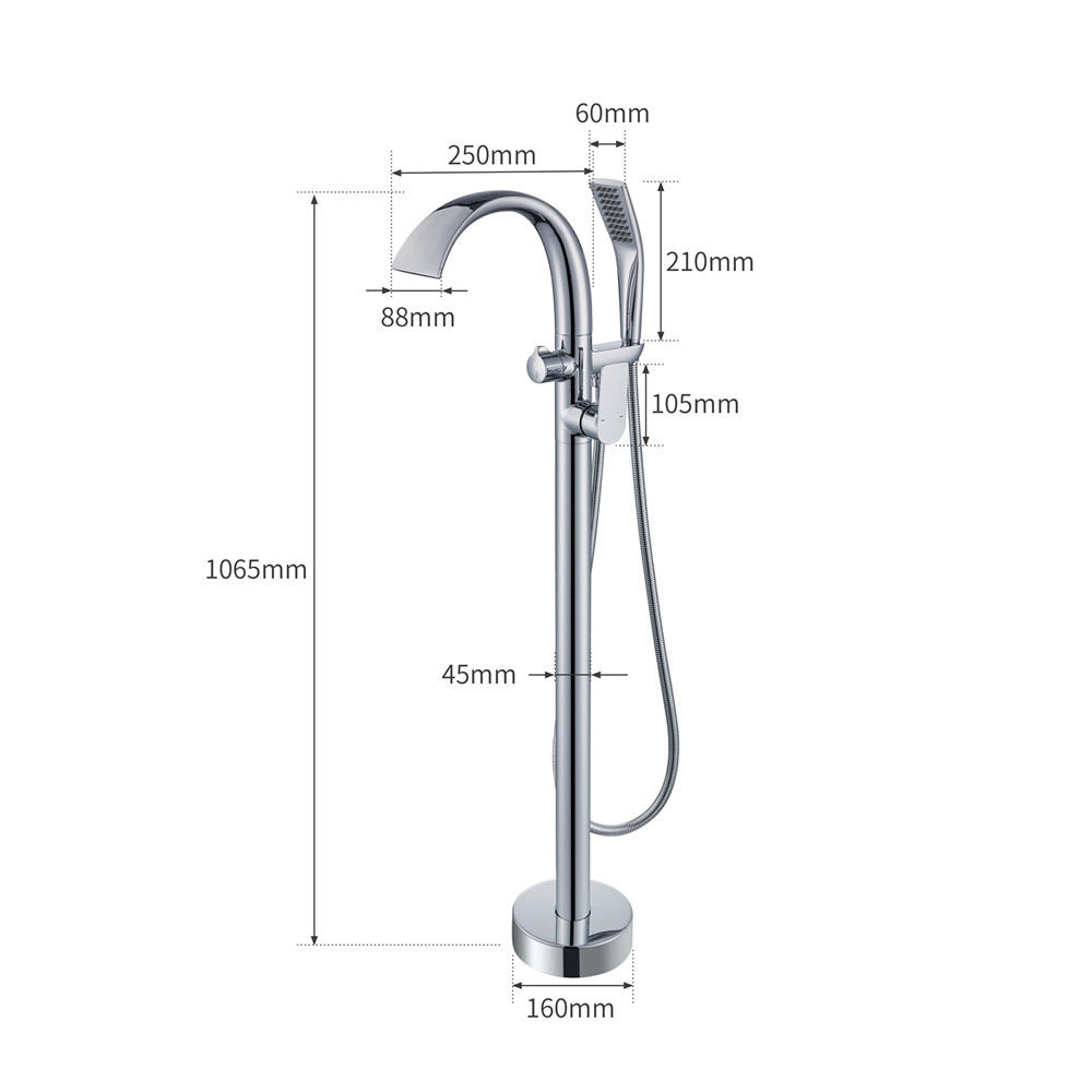 Brushed Rose Gold Bathtub Fauc - Controller Stand Holder のレビューと価格