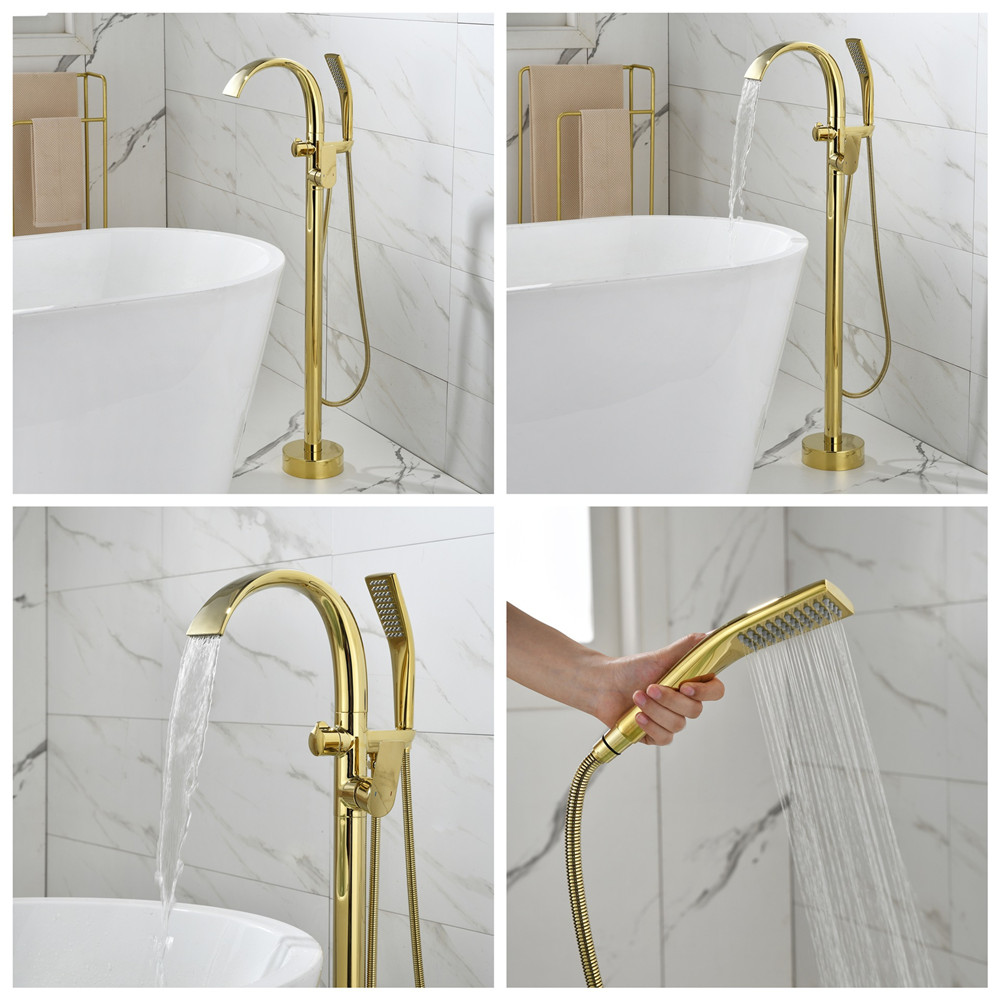 Brushed Rose Gold Bathtub Fauc - Controller Stand Holder のレビューと価格
